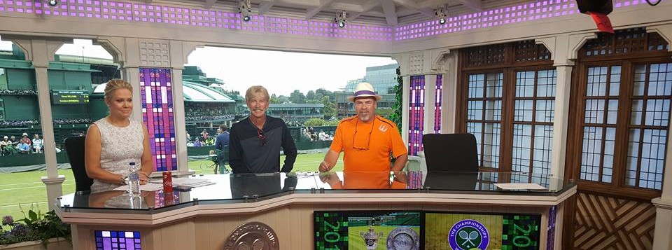 Jorge on the ESPN set at Wimbledon